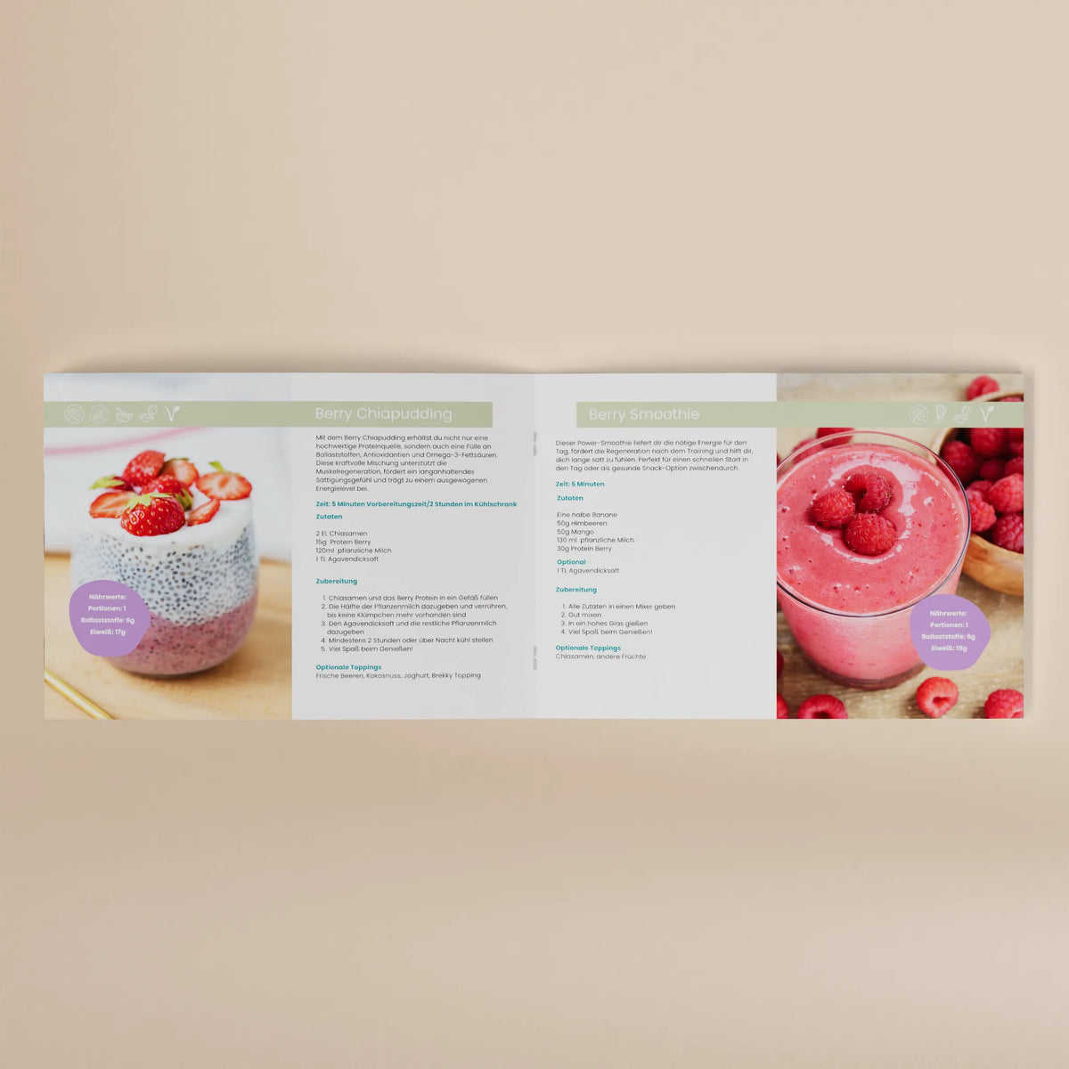 BREKKY Rezeptbuch vegan protein