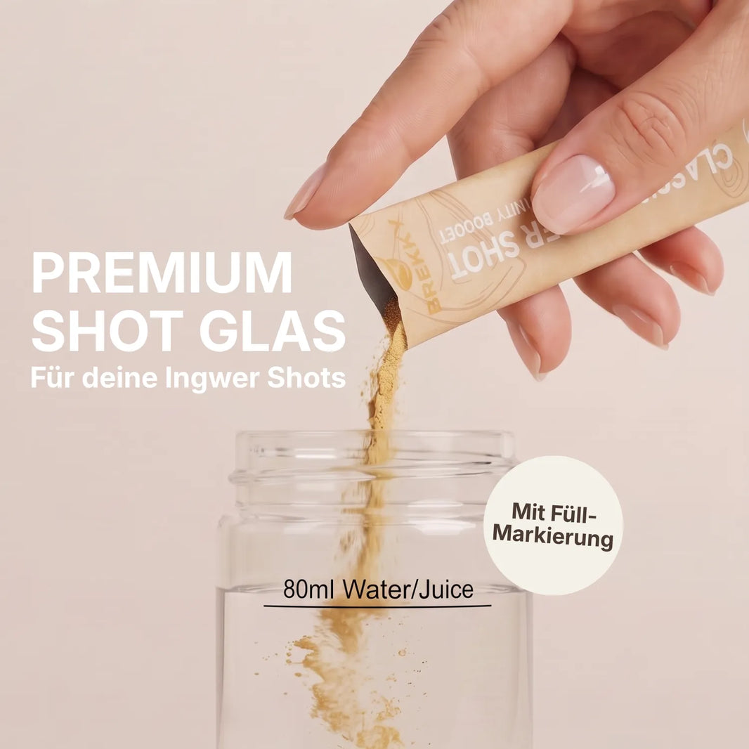 Ingwer Shot Glas