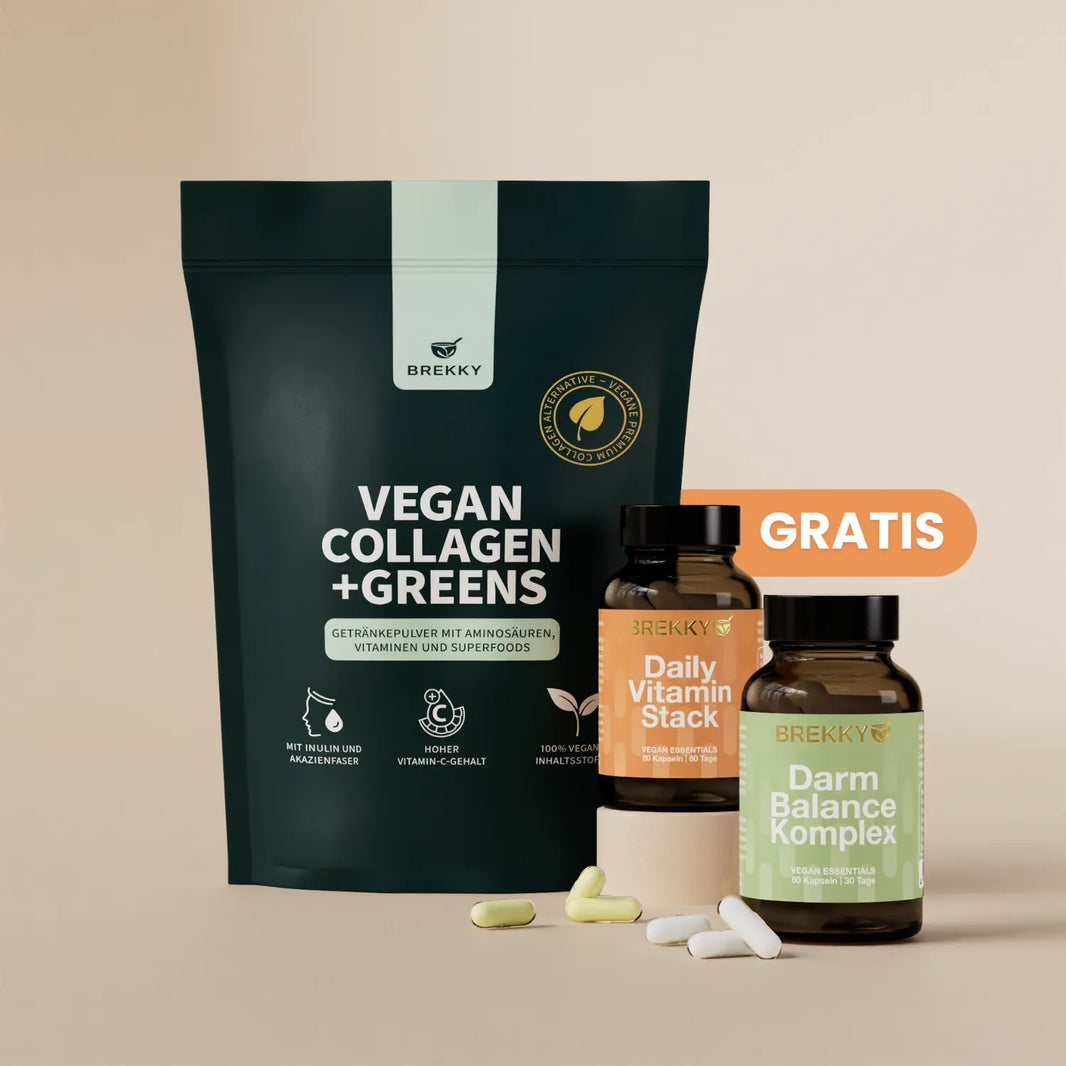 Vegan Collagen Greens Beutel mit zwei Gratis Dosen