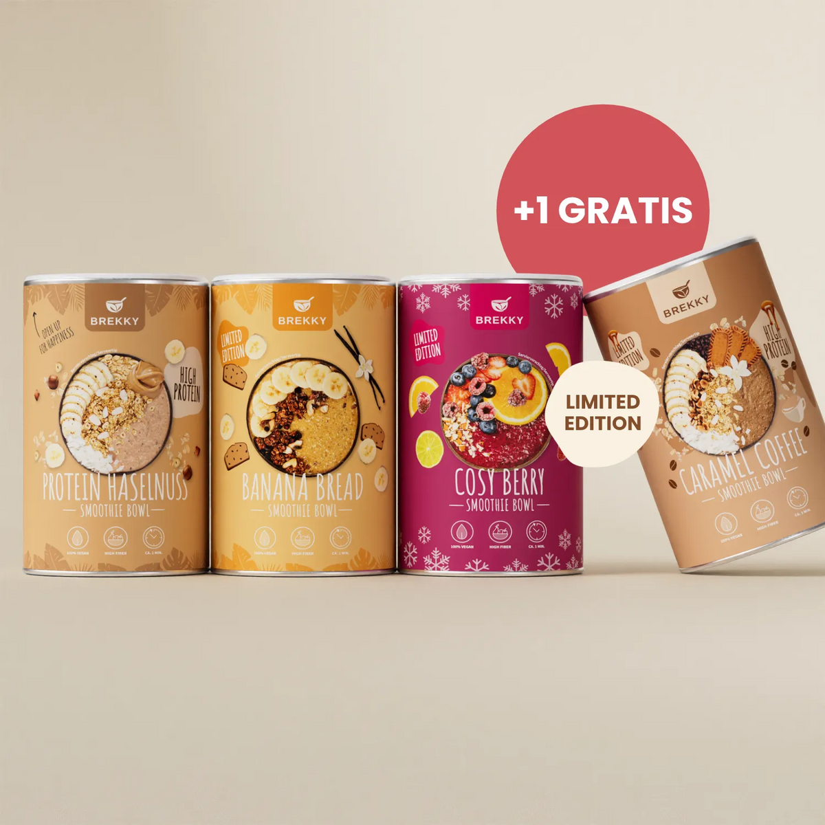 3+1 GRATIS Smoothie Bowl Wahlset | 72h DEAL