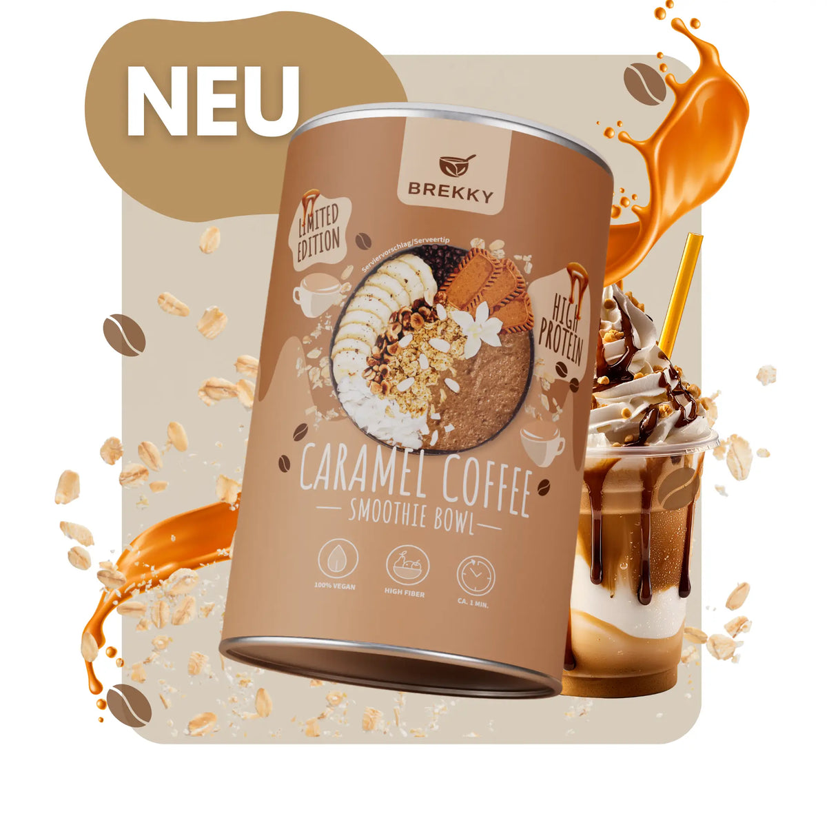 BREKKY Protein Caramel Coffee