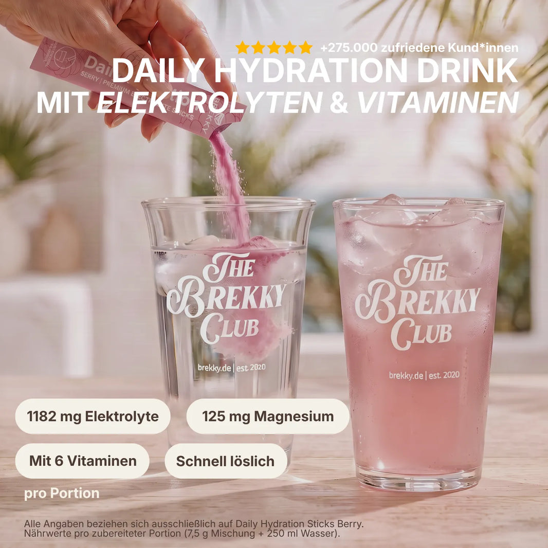 Daily Hydration Drink Berry mit Elektrolyten und Vitaminen