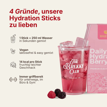 Vier Gründe für die Daily Hydration Sticks Berry