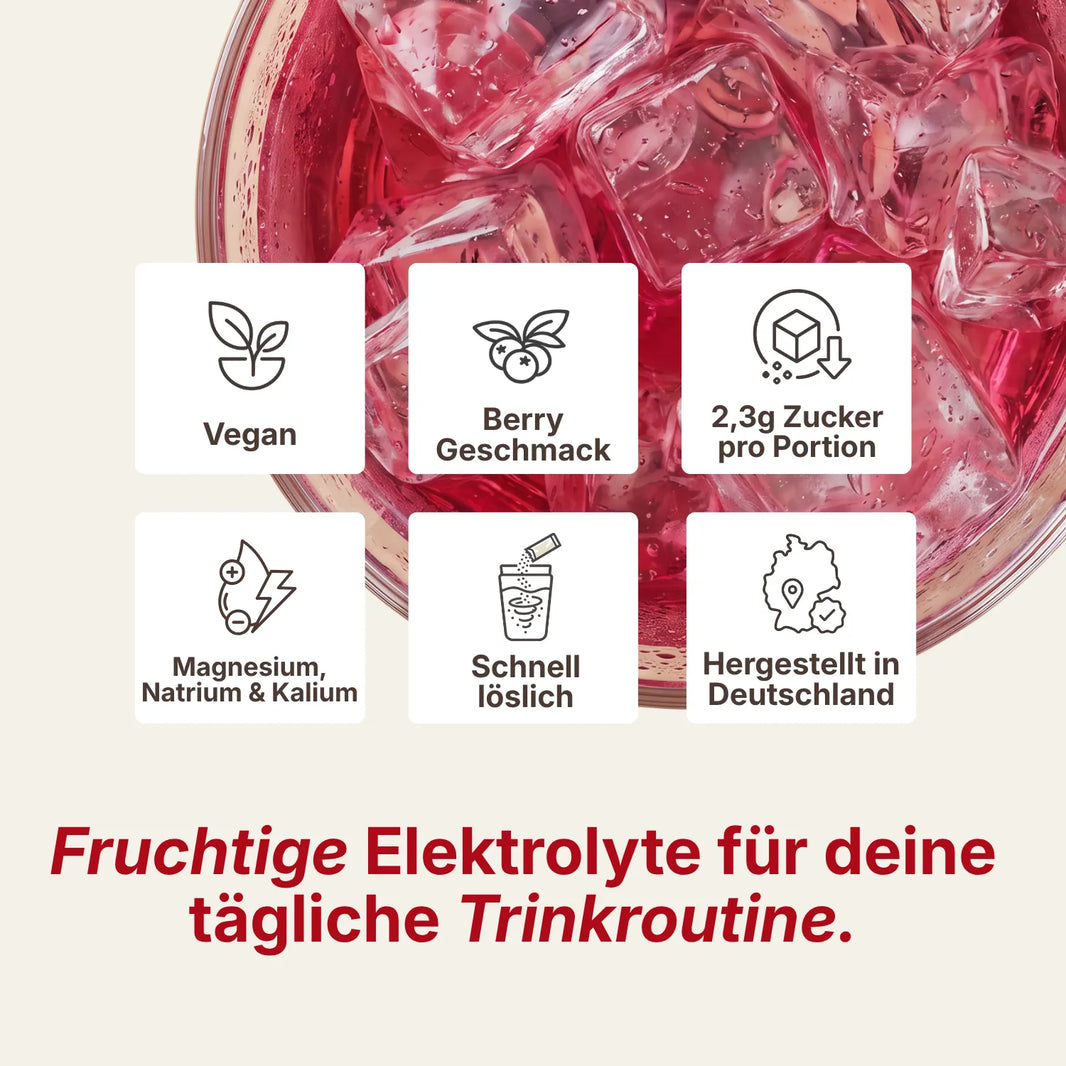 Vorteile der Daily Hydration Sticks Berry