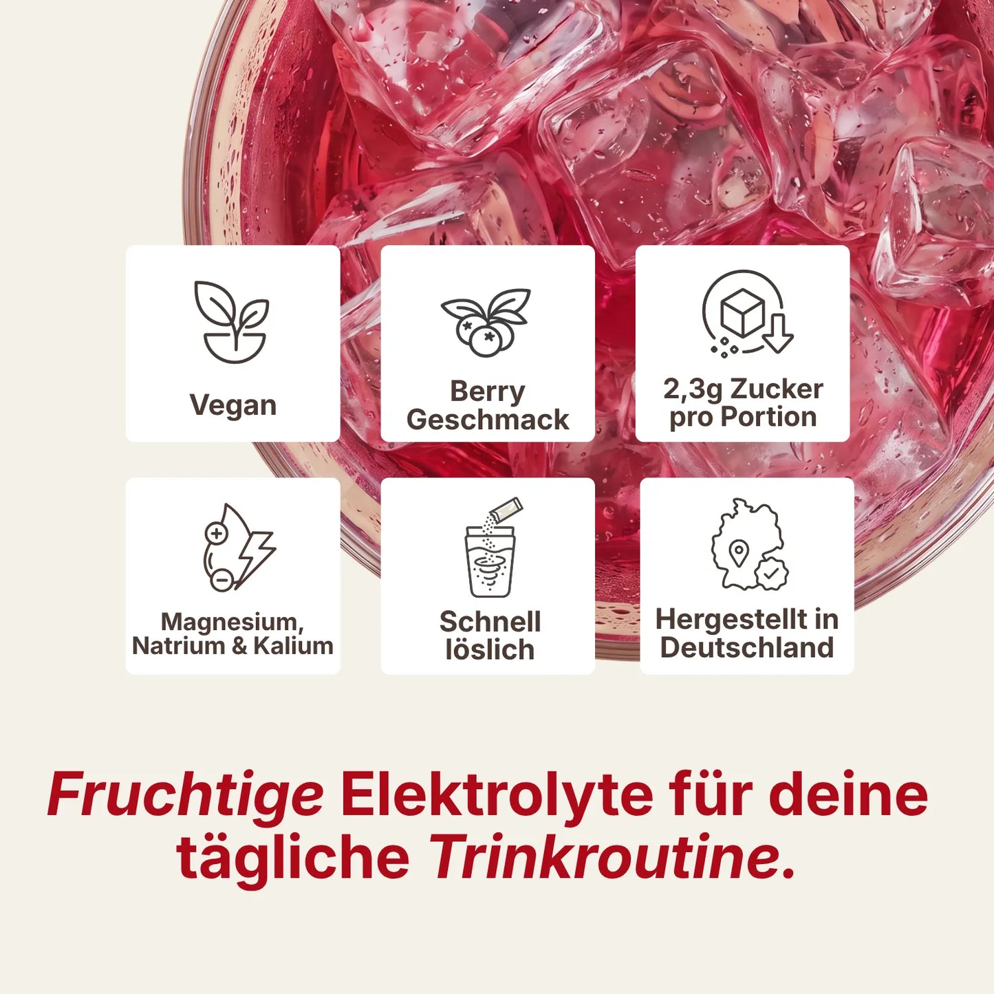 Vorteile der Daily Hydration Sticks Berry
