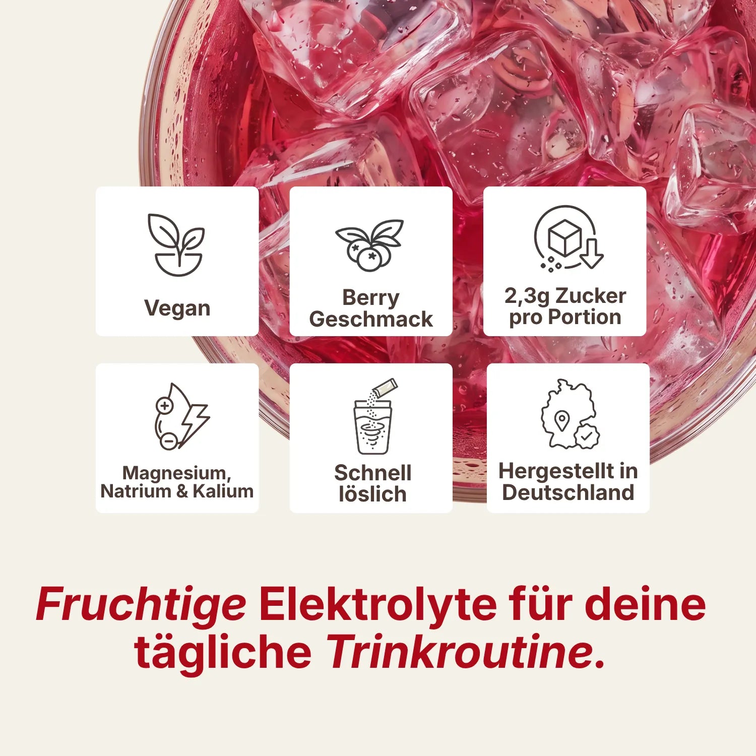 Vorteile der Daily Hydration Sticks Berry