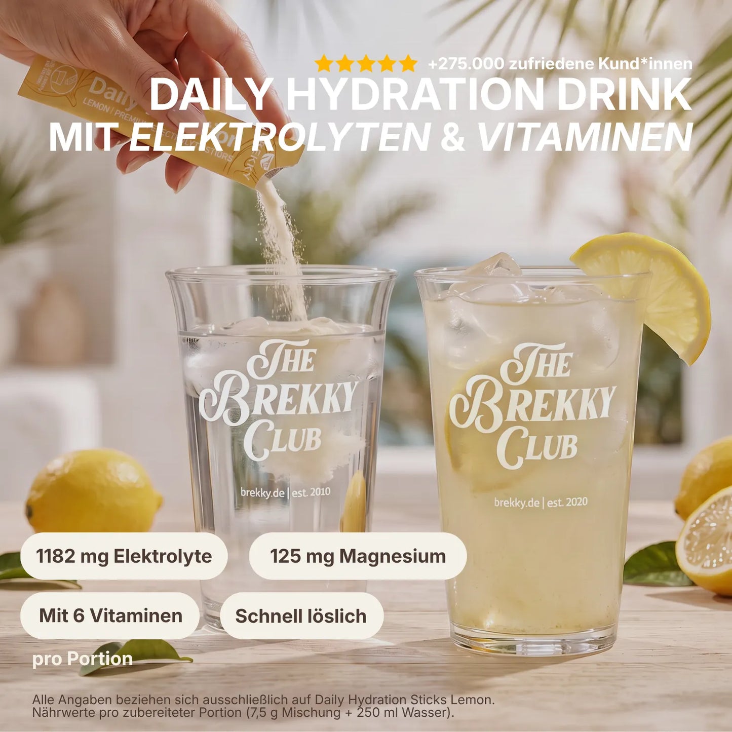 Daily Hydration Drink mit Elektrolyten und Vitaminen