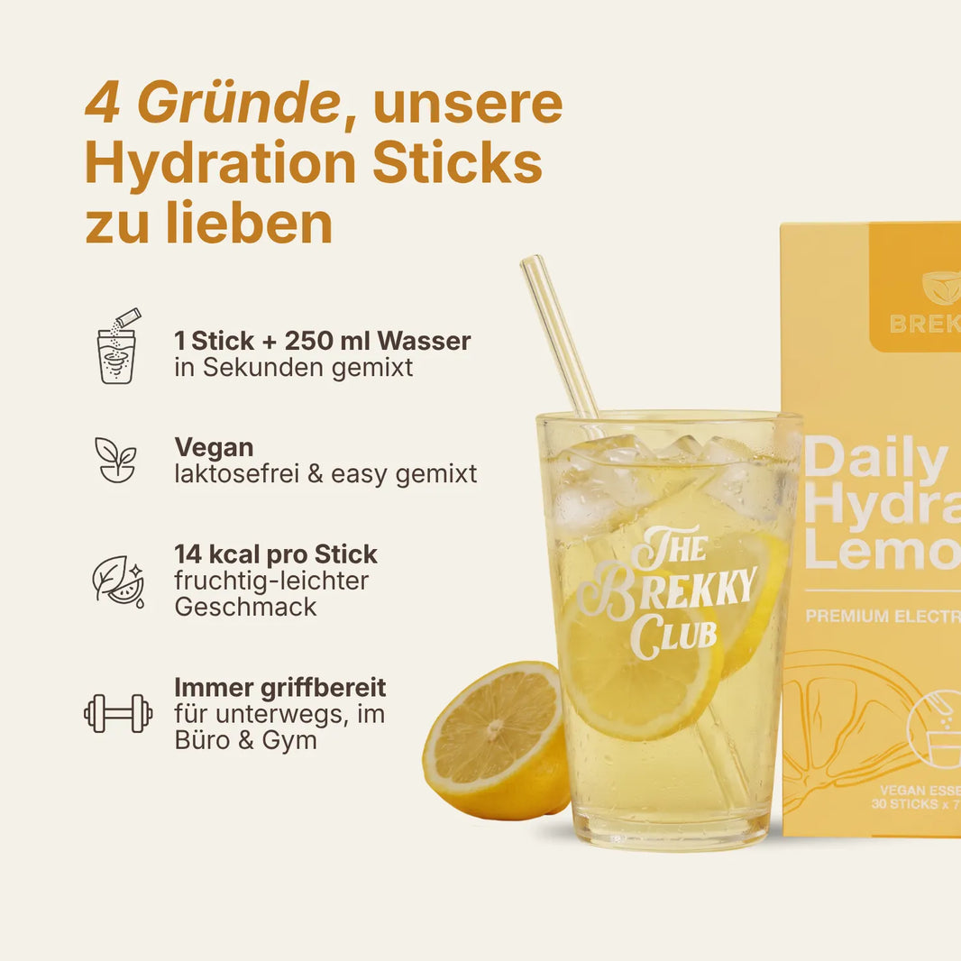 Vier Gründe für Hydration Sticks Lemon