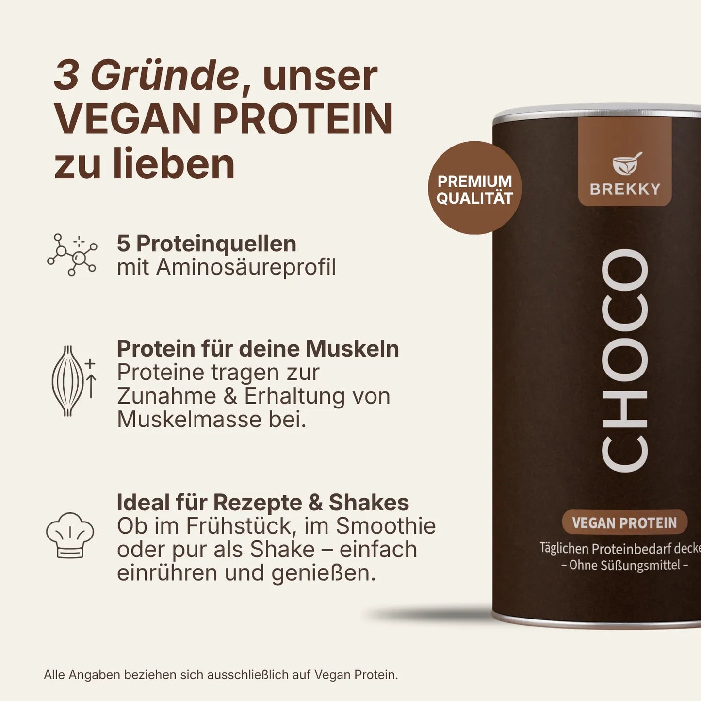 Veganes Premium Proteinpulver | 3für2 DEAL