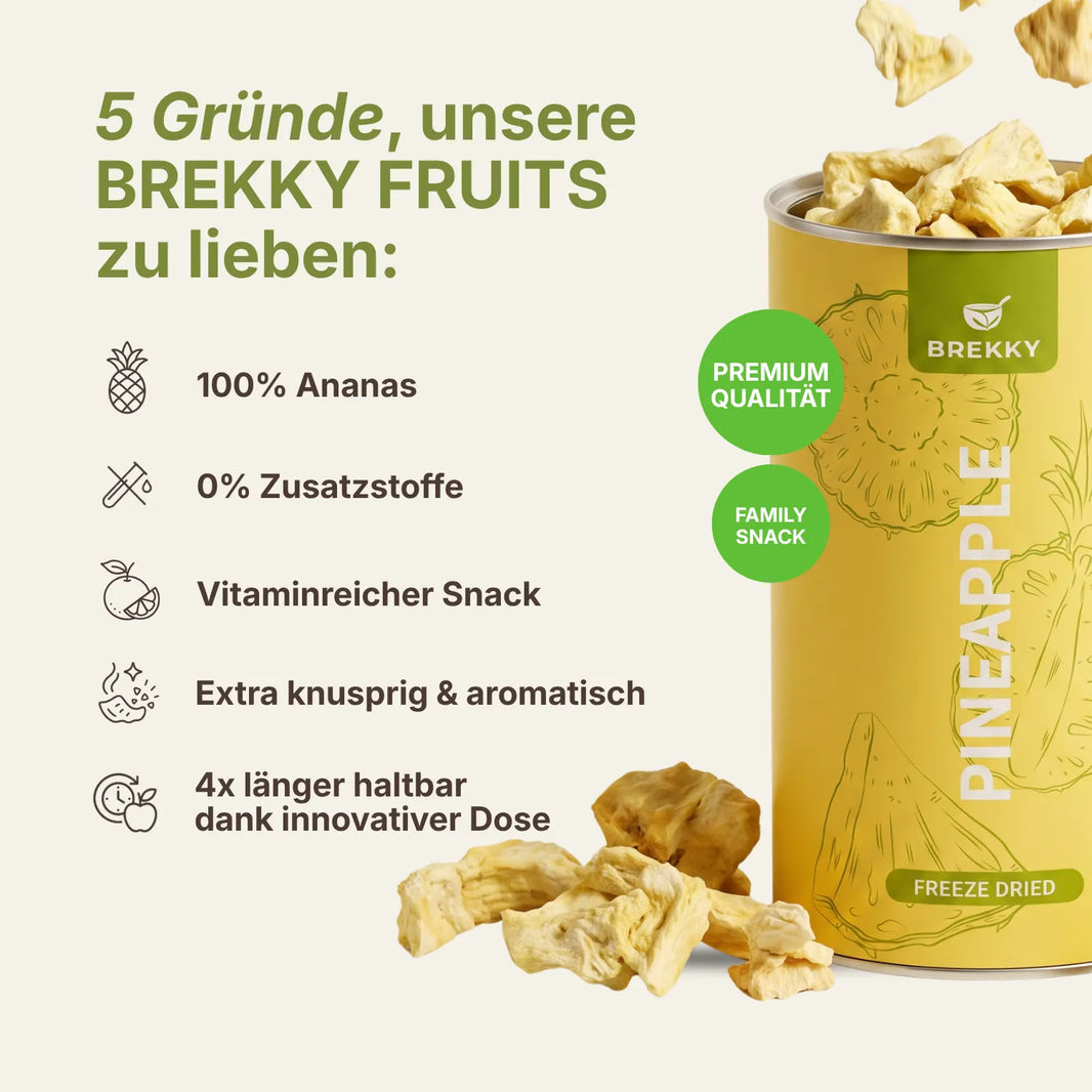 Gefriergetrocknete Ananas