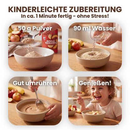 BREKKY Kids Smoothie Bowl Apfel Banane Zubereitung