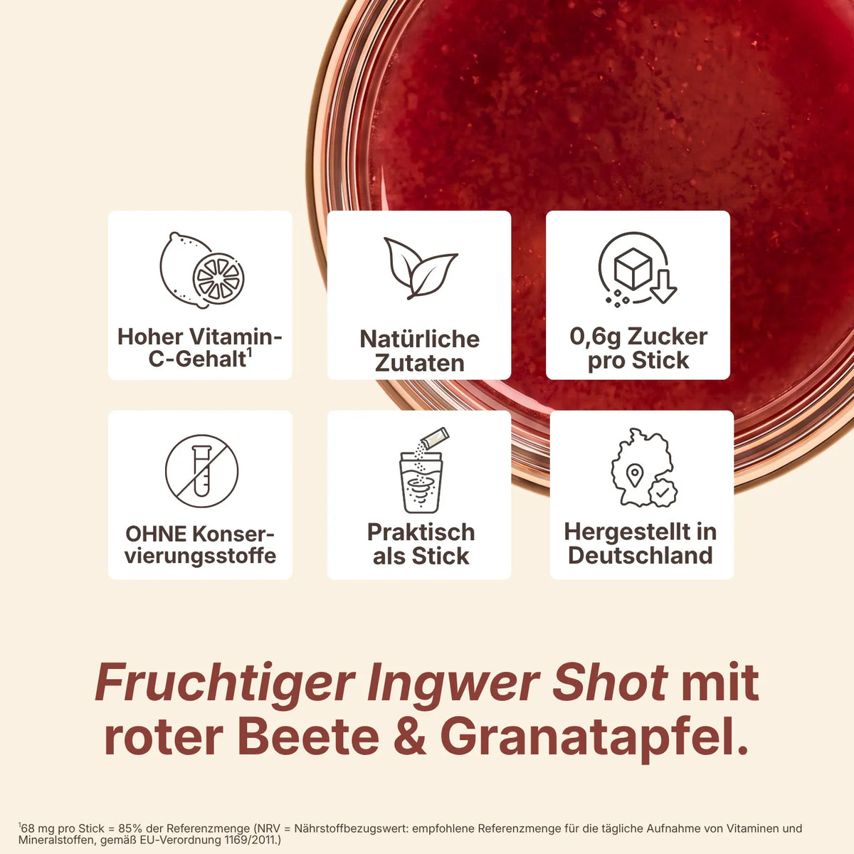 Berry Ingwer Shot Benefits