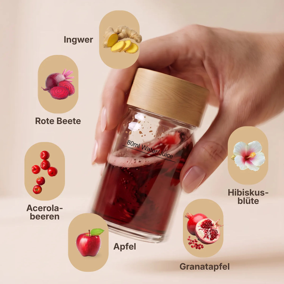 Berry Ingwer Shot Inhaltsstoffe