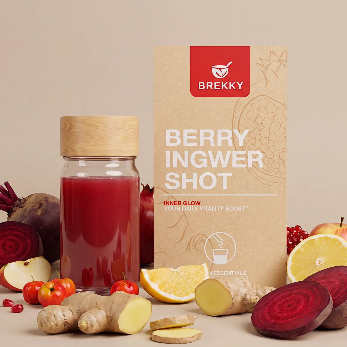 Berry Ingwer Shot Titelbild