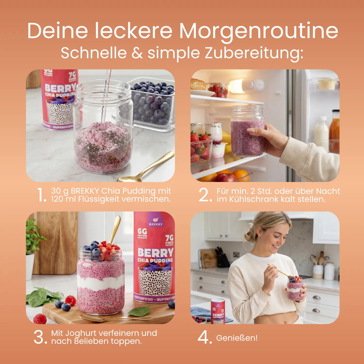 Chia Pudding Kürbis Gewürz Zubereitung