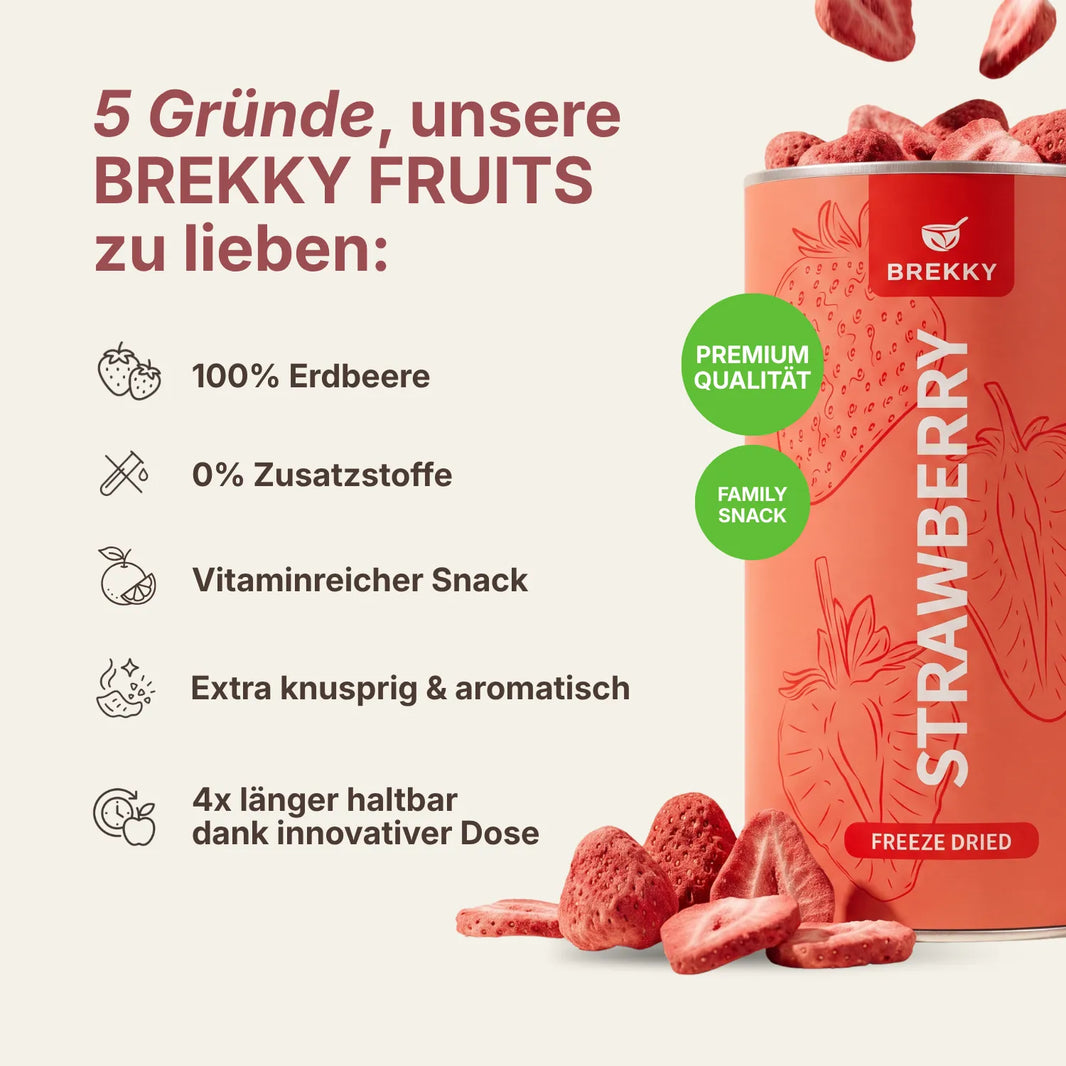 Gefriergetrocknete Erdbeeren