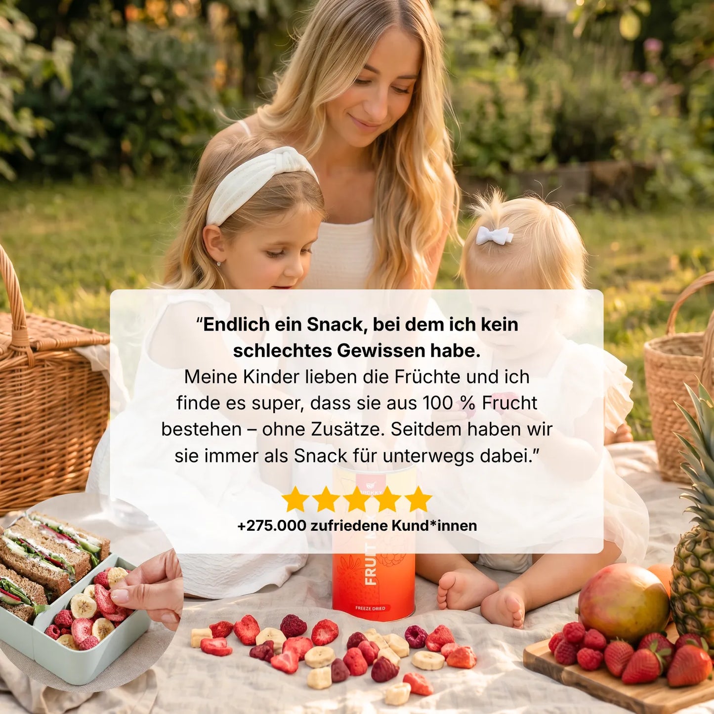 Gefriergetrocknete Ananas