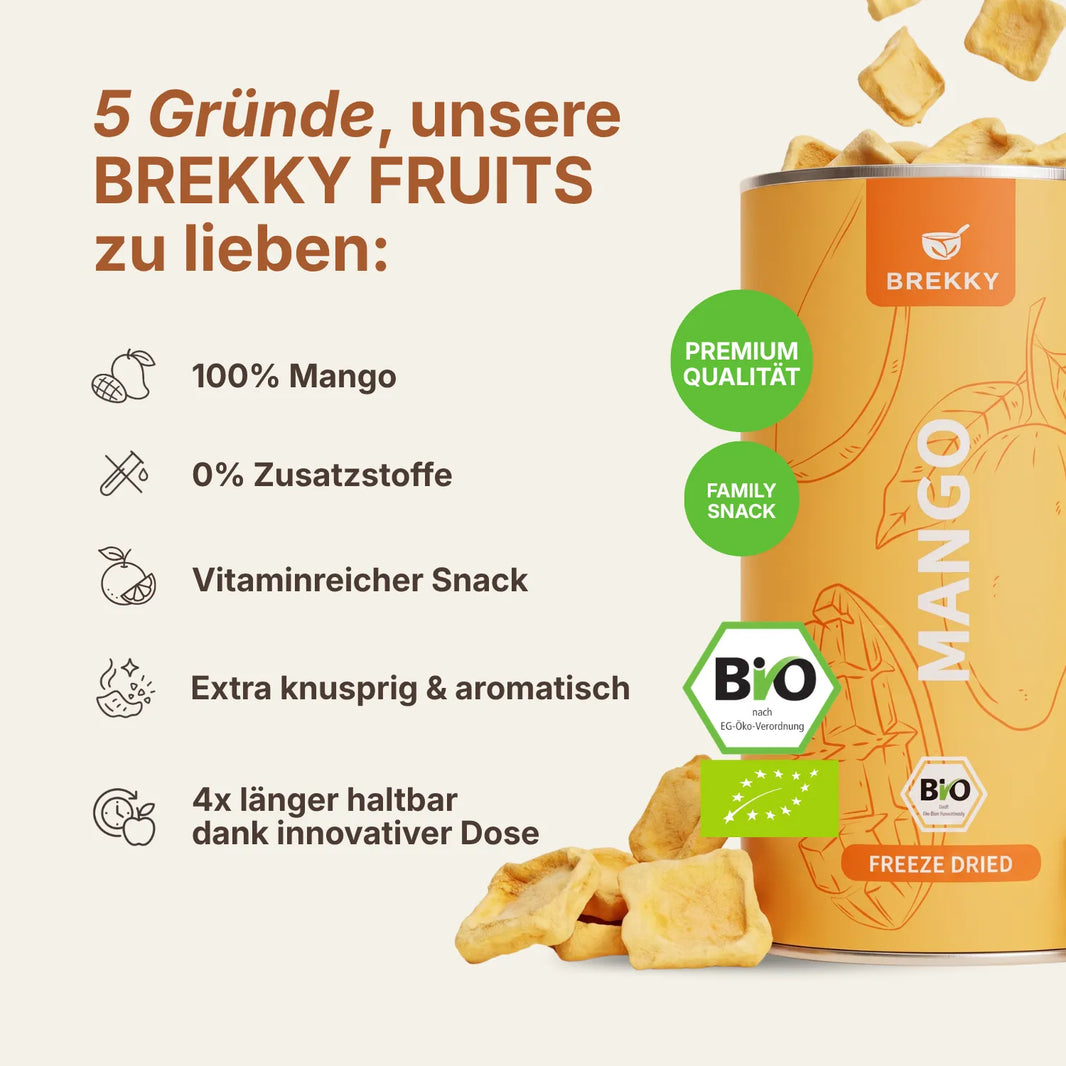 Gefriergetrocknete Mango BIO