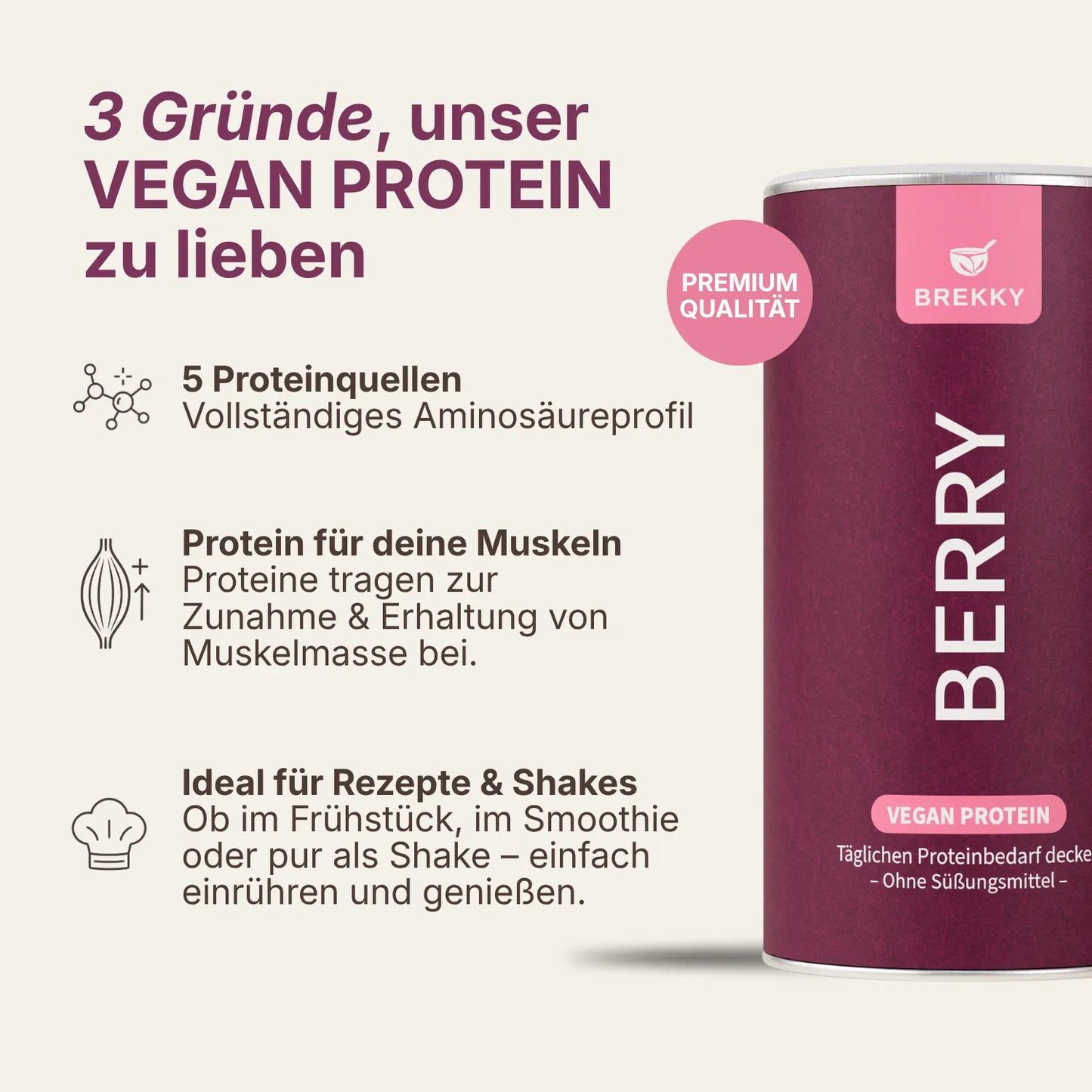 Berry - Veganes Proteinpulver
