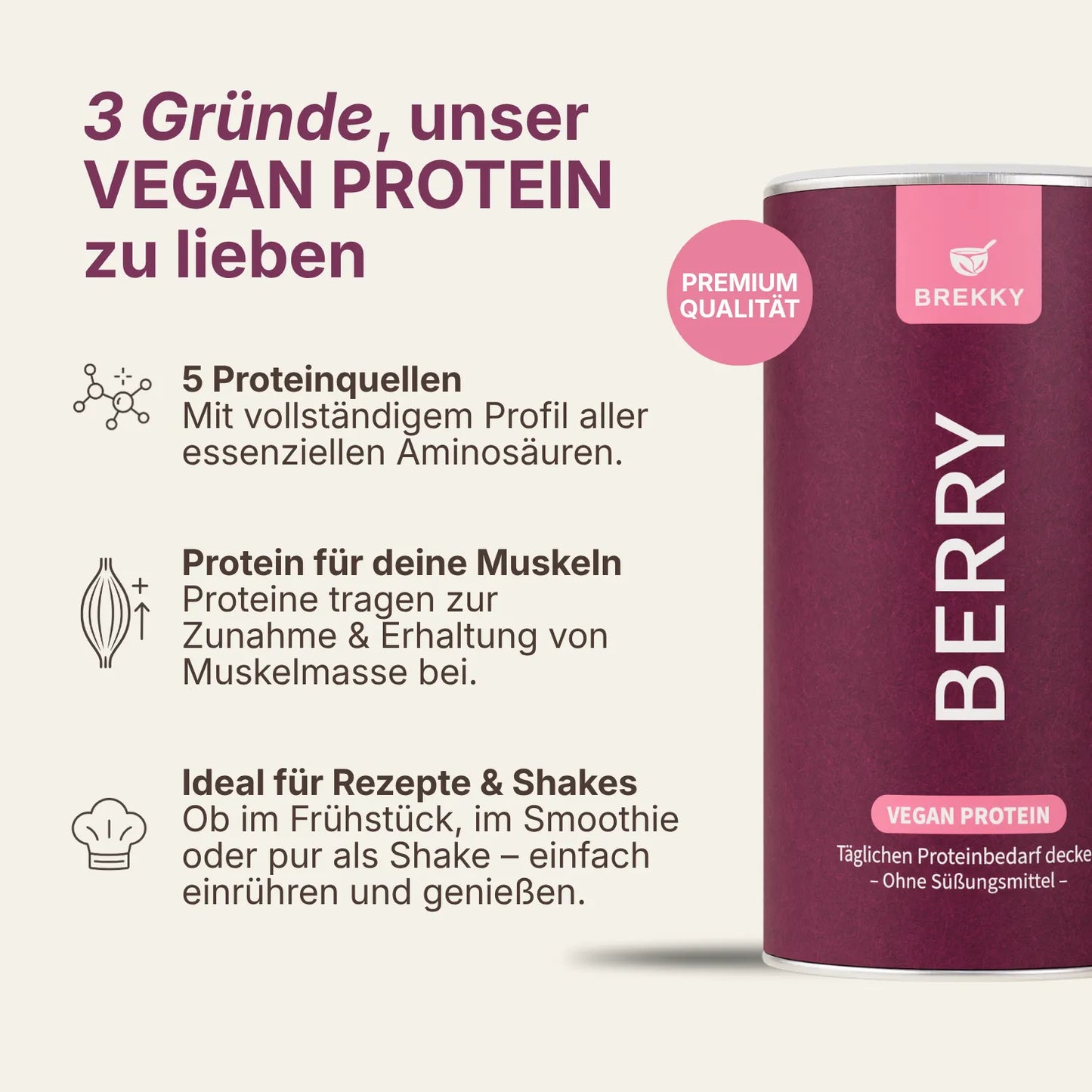 Berry - Veganes Proteinpulver