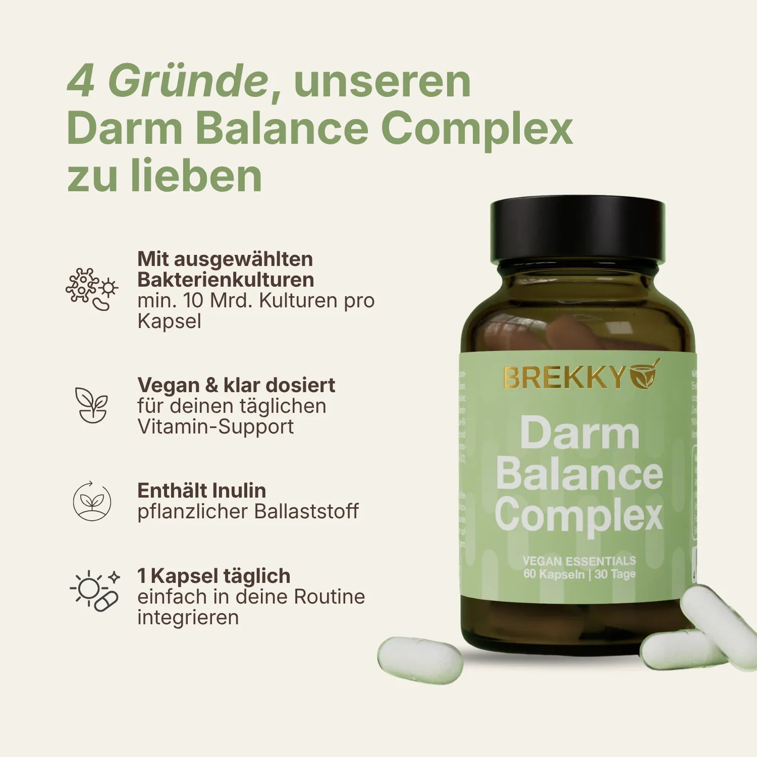 Dose Darm Balance Complex mit vier Gründen