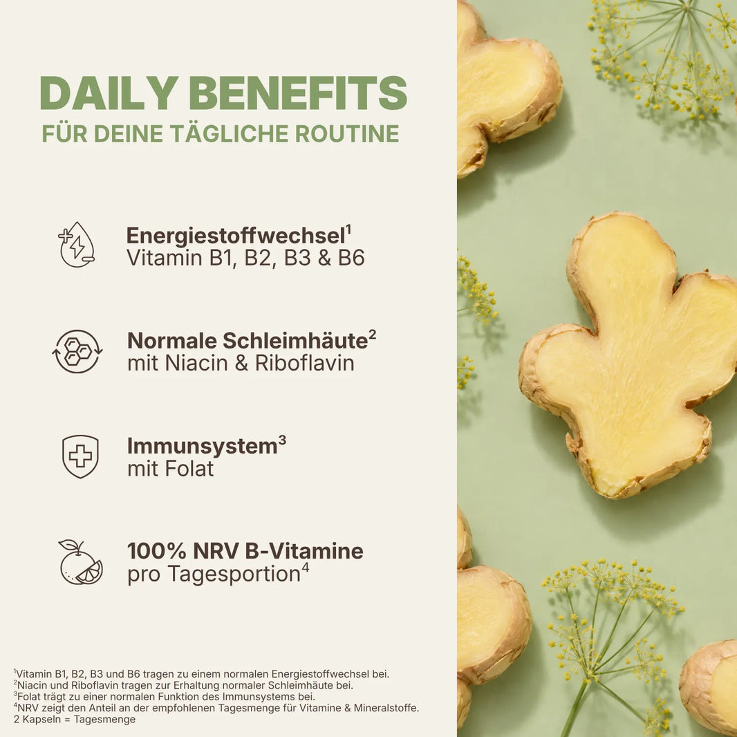 Daily Benefits B-Vitamine mit Ingwer