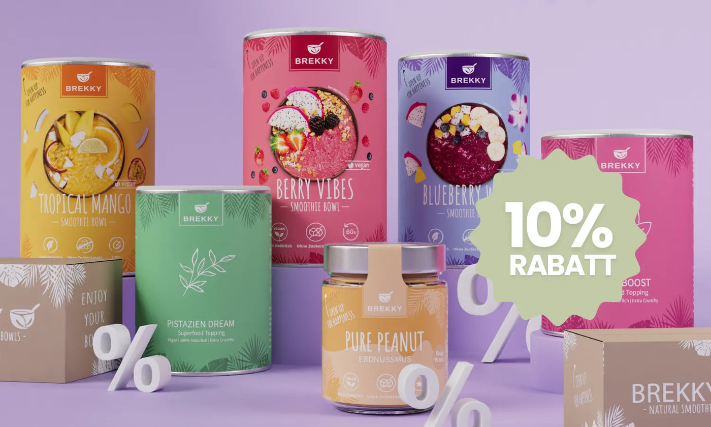 Brekky Produkte mit 10 Prozent Rabatt