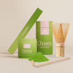 BREKKY Matcha probierpaket mit Matcha und Zubehör
