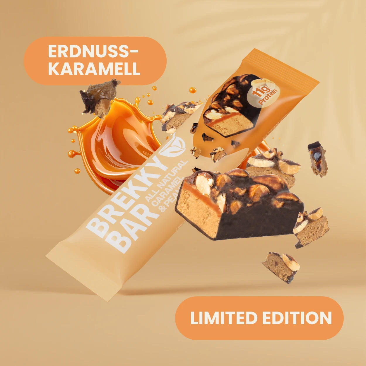 Brekky Bar - Caramel Peanut Proteinriegel
