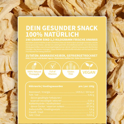 Gefriergetrocknete Ananas
