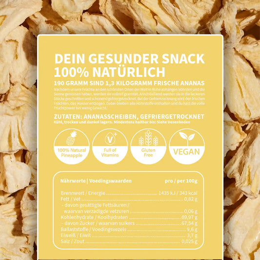 Gefriergetrocknete Ananas
