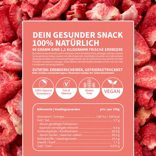 Gefriergetrocknete Erdbeeren