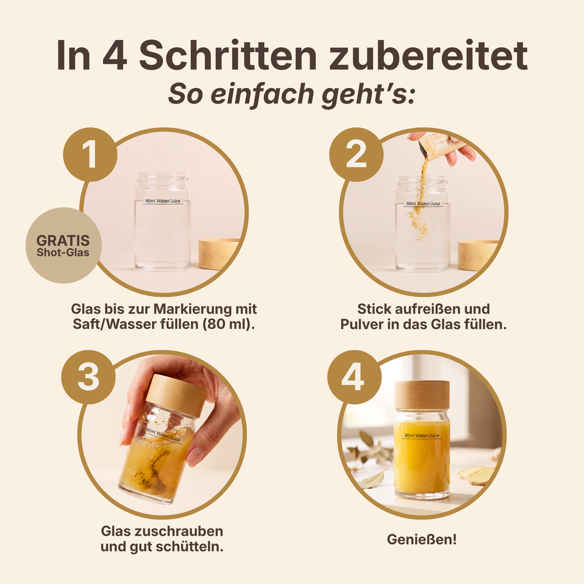 Ingwer Shot Probierpaket